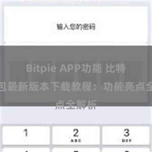 Bitpie APP功能 比特派钱包最新版本下载教程：功能亮点全解析