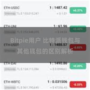 Bitpie用户 比特派钱包与其他钱包的区别解析