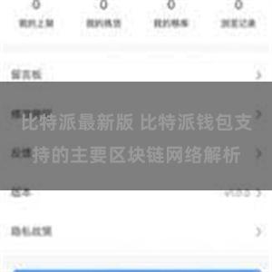 比特派最新版 比特派钱包支持的主要区块链网络解析