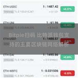 Bitpie扫码 比特派钱包支持的主要区块链网络解析