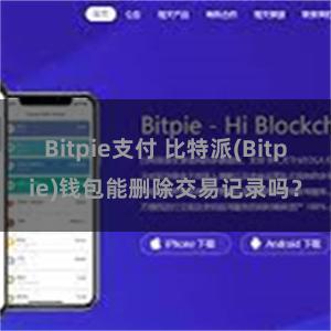 Bitpie支付 比特派(Bitpie)钱包能删除交易记录吗？