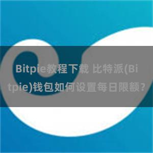 Bitpie教程下载 比特派(Bitpie)钱包如何设置每日限额？